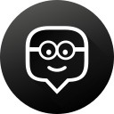 Black white,Edmodo,Education,Gradient,Long shadow,Social,Social media